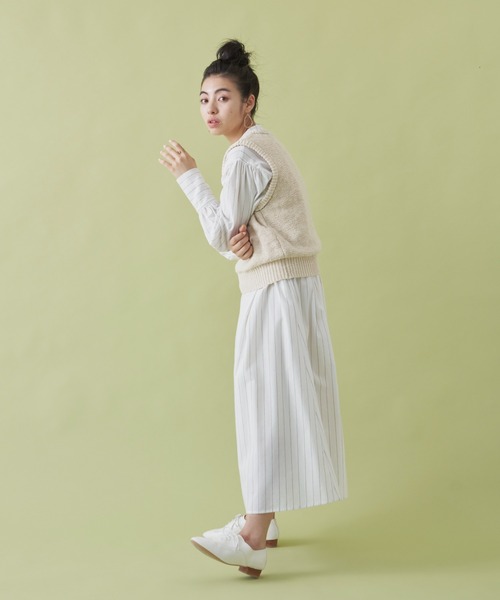 Libra Cue（リブラ キュー）の「ステッチラインブークレーベスト（ベスト・レディース・ブラック/アイボリー・FREE）」の22枚目の写真