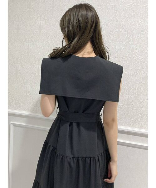 dazzlin（ダズリン）の「ビッグカラートレンチワンピース（ワンピース・レディース・ブラック/ベージュ・FREE）」の12枚目の写真