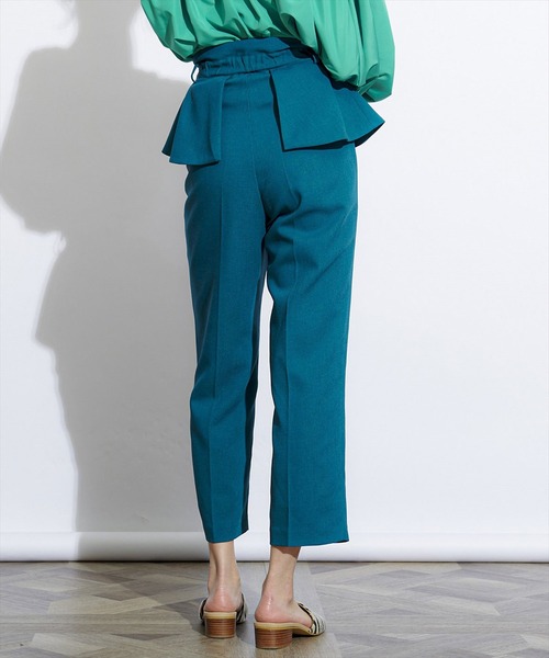 REDYAZEL(レディアゼル)の「ウエストペプラムパンツ(その他パンツ・レディース・ネイビー/サックスブルー/グリーン・SMALL/MEDIUM)」の9枚目の写真