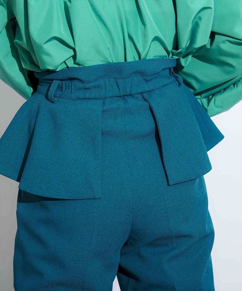 REDYAZEL(レディアゼル)の「ウエストペプラムパンツ(その他パンツ・レディース・ネイビー/サックスブルー/グリーン・SMALL/MEDIUM)」の11枚目の写真