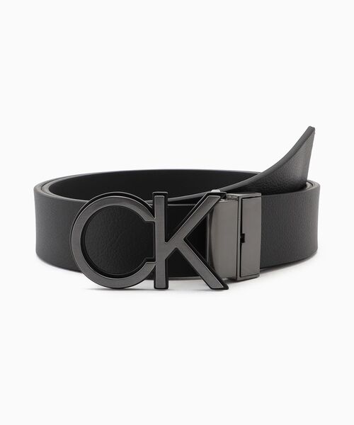 Calvin Klein(カルバン・クライン)の「ADJ/REV CK OUTLINED(ベルト・メンズ・ブラック・100/85/90cm/95)」の2枚目の写真