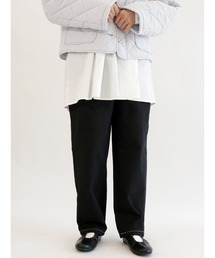ehka sopo | ウエストフリルテーパードパンツ(その他パンツ)