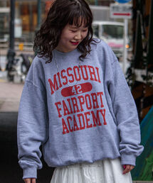 GLOSTER | 【GLOSTER/グロスター】カレッジロゴ裏毛スウェット トレーナー(スウェット)