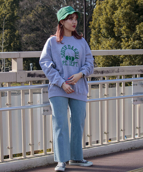 GLOSTER(グロスター)の「【GLOSTER/グロスター】カレッジロゴ裏毛スウェット トレーナー(スウェット・メンズ・オリーブ/サックスブルー/ホワイト系その他/グレー系その他/ホワイト系その他2/グレー系その他2・MEDIUM/LARGE)」の21枚目の写真