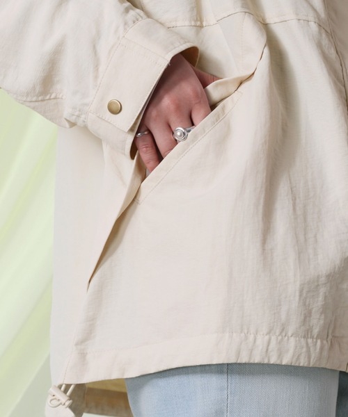 cepo（セポ）の「グログランマウンテンパーカー（マウンテンパーカー・レディース・グリーン/ネイビー/オフホワイト/ピンク・M）」の5枚目の写真