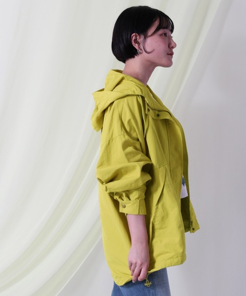 cepo（セポ）の「グログランマウンテンパーカー（マウンテンパーカー・レディース・グリーン/ネイビー/オフホワイト/ピンク・M）」の6枚目の写真