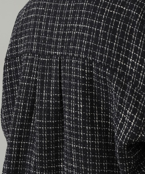 N.（N. Natural Beauty Basic）（エヌエヌナチュラルビューティーベーシック）の「◆ツイードショートブルゾン（ブルゾン・レディース・ブラック/ナチュラル・MEDIUM）」の5枚目の写真