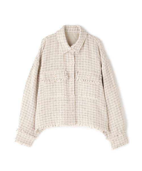 N.（N. Natural Beauty Basic）（エヌエヌナチュラルビューティーベーシック）の「◆ツイードショートブルゾン（ブルゾン・レディース・ブラック/ナチュラル・MEDIUM）」の16枚目の写真