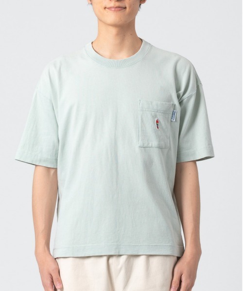 PARROTT CANVAS(パロットキャンバス)の「PARROTT CANVAS/パロットキャンバス パロットアイコンポケットTee(Tシャツ/カットソー・レディース・ネイビー/キナリ/グリーン・S/M)」の3枚目の写真