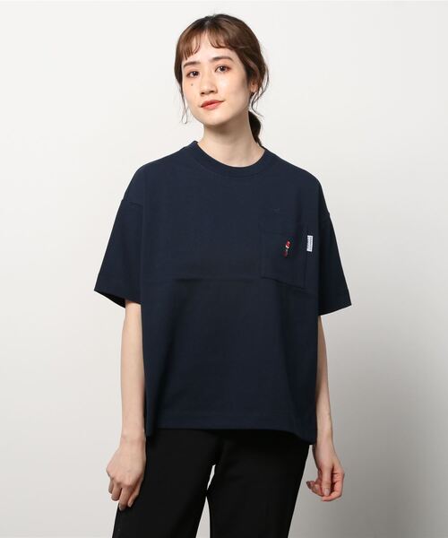 PARROTT CANVAS(パロットキャンバス)の「PARROTT CANVAS/パロットキャンバス パロットアイコンポケットTee(Tシャツ/カットソー・レディース・ネイビー/キナリ/グリーン・S/M)」の11枚目の写真