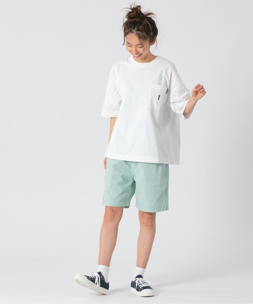 PARROTT CANVAS(パロットキャンバス)の「PARROTT CANVAS/パロットキャンバス パロットアイコンポケットTee(Tシャツ/カットソー・レディース・ネイビー/キナリ/グリーン・S/M)」の15枚目の写真