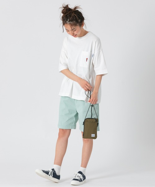 PARROTT CANVAS(パロットキャンバス)の「PARROTT CANVAS/パロットキャンバス パロットアイコンポケットTee(Tシャツ/カットソー・レディース・ネイビー/キナリ/グリーン・S/M)」の13枚目の写真