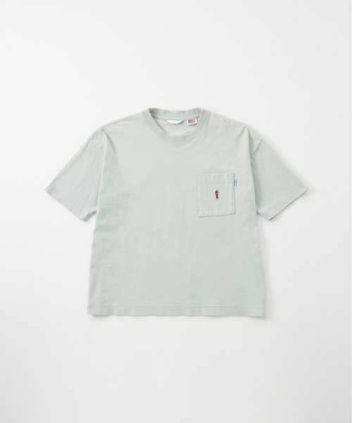 PARROTT CANVAS(パロットキャンバス)の「PARROTT CANVAS/パロットキャンバス パロットアイコンポケットTee(Tシャツ/カットソー・レディース・ネイビー/キナリ/グリーン・S/M)」の6枚目の写真