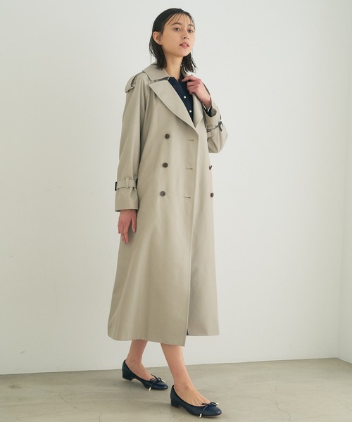 ANAYI（アナイ）の「コットンシルクトレンチコート（トレンチコート・レディース・ベージュ・36/38/34）」の7枚目の写真