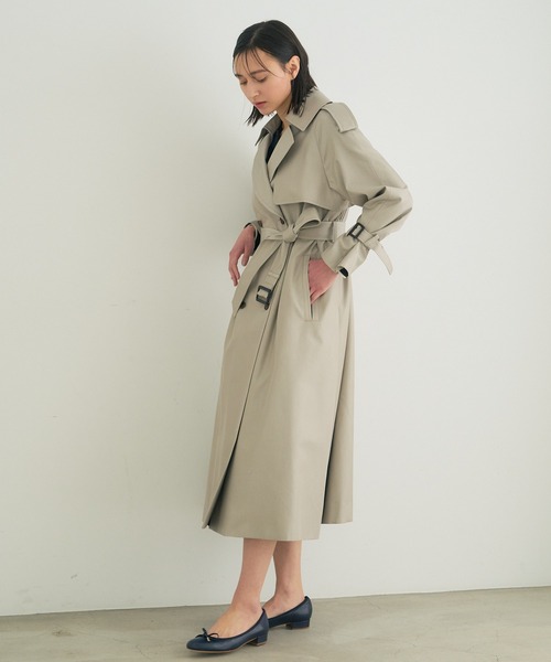 ANAYI（アナイ）の「コットンシルクトレンチコート（トレンチコート・レディース・ベージュ・36/38/34）」の11枚目の写真