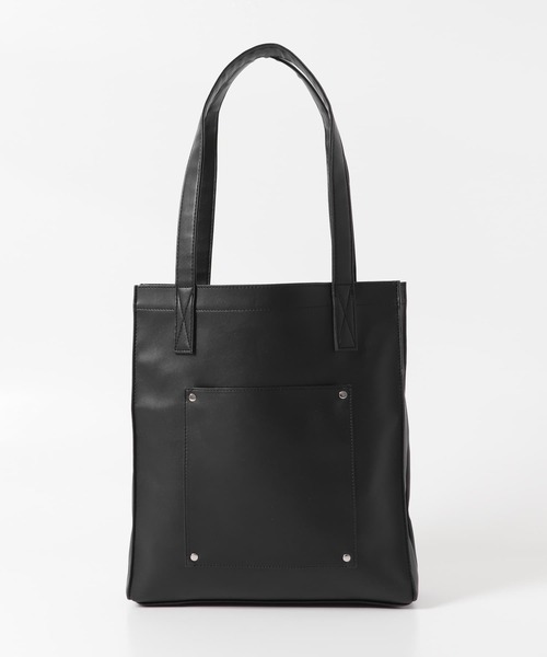 SENSE OF PLACE by URBAN RESEARCH（センスオブプレイスバイアーバンリサーチ）の「フェイクレザートートバッグ（トートバッグ・メンズ・ブラック・ONE）」の3枚目の写真