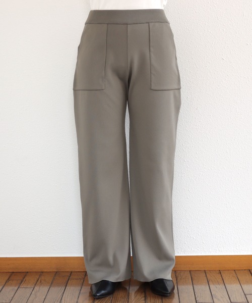 andme（アンドミー）の「総針編みベイカーニットパンツ（その他パンツ・レディース・アイボリー/グレイッシュベージュ/ピンク・M/L）」の8枚目の写真