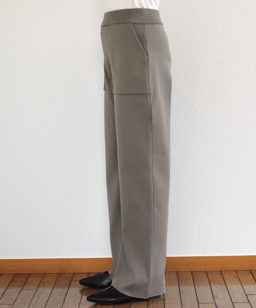 andme（アンドミー）の「総針編みベイカーニットパンツ（その他パンツ・レディース・アイボリー/グレイッシュベージュ/ピンク・M/L）」の9枚目の写真