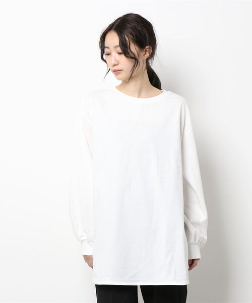 CPCM（シーピーシーエム）の「ケーブルバックスリットニットベストSET（Tシャツ/カットソー・レディース・グリーン/チャコールグレー/オフホワイト/オレンジ・FREE）」の7枚目の写真