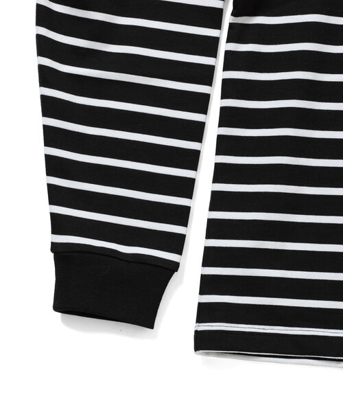 BEAMS HEART(ビームスハート)の「BEAMS HEART / ボーダー ビッグ ロングスリーブ Tシャツ(Tシャツ/カットソー・メンズ・ブラック/ネイビー・SMALL/MEDIUM/LARGE)」の17枚目の写真