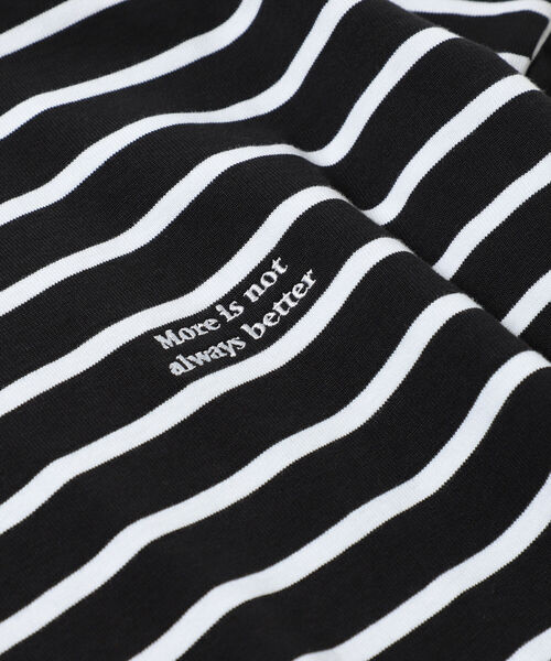 BEAMS HEART(ビームスハート)の「BEAMS HEART / ボーダー ビッグ ロングスリーブ Tシャツ(Tシャツ/カットソー・メンズ・ブラック/ネイビー・SMALL/MEDIUM/LARGE)」の18枚目の写真