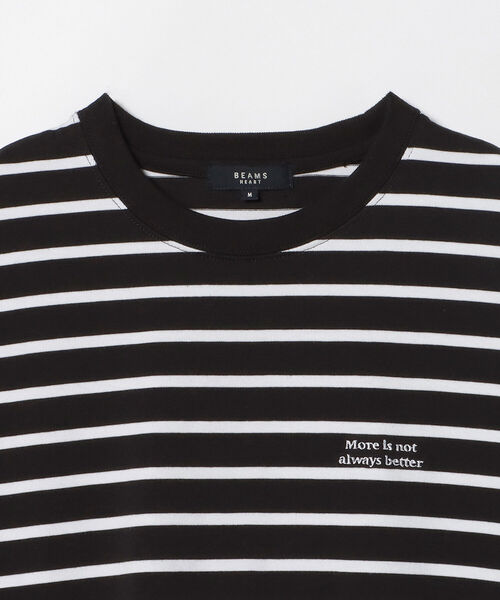 BEAMS HEART(ビームスハート)の「BEAMS HEART / ボーダー ビッグ ロングスリーブ Tシャツ(Tシャツ/カットソー・メンズ・ブラック/ネイビー・SMALL/MEDIUM/LARGE)」の21枚目の写真