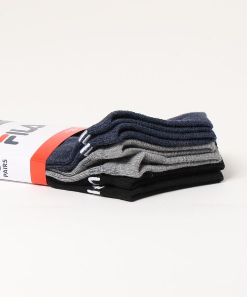 FILA(フィラ)の「FILA/フィラ ブランド ロゴ刺繍 メンズ スニーカー ソックス 靴下 3足セット(ソックス/靴下・メンズ・ホワイト/その他1/その他・25cm~27cm)」の4枚目の写真