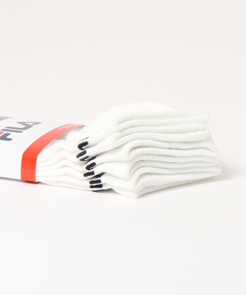 FILA(フィラ)の「FILA/フィラ ブランド ロゴ刺繍 メンズ スニーカー ソックス 靴下 3足セット(ソックス/靴下・メンズ・ホワイト/その他1/その他・25cm~27cm)」の6枚目の写真