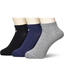 FILA/フィラ ブランド ロゴ刺繍 メンズ スニーカー ソックス 靴下 3足セット