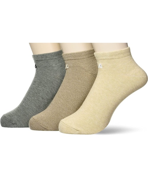 FILA(フィラ)の「FILA/フィラ ブランド ロゴ刺繍 メンズ スニーカー ソックス 靴下 3足セット(ソックス/靴下・メンズ・ホワイト/その他1/その他・25cm~27cm)」の3枚目の写真