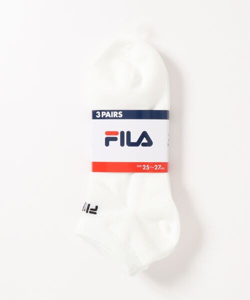 FILA(フィラ)の「FILA/フィラ ブランド ロゴ刺繍 メンズ スニーカー ソックス 靴下 3足セット(ソックス/靴下・メンズ・ホワイト/その他1/その他・25cm~27cm)」の12枚目の写真