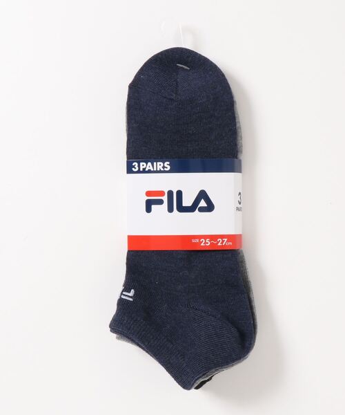 FILA(フィラ)の「FILA/フィラ ブランド ロゴ刺繍 メンズ スニーカー ソックス 靴下 3足セット(ソックス/靴下・メンズ・ホワイト/その他1/その他・25cm~27cm)」の10枚目の写真