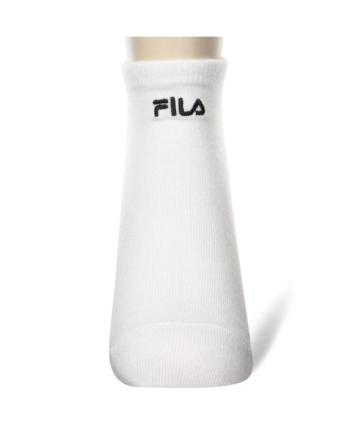 FILA(フィラ)の「FILA/フィラ ブランド ロゴ刺繍 メンズ スニーカー ソックス 靴下 3足セット(ソックス/靴下・メンズ・ホワイト/その他1/その他・25cm~27cm)」の8枚目の写真