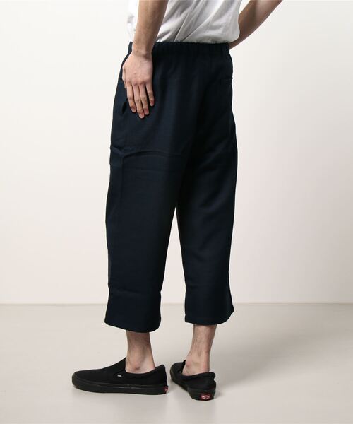 GGD（ジージーディー）の「フェイクリネンワイドアンクルパンツ（その他パンツ・メンズ・ブラック/ネイビー・LL/M/L）」の4枚目の写真