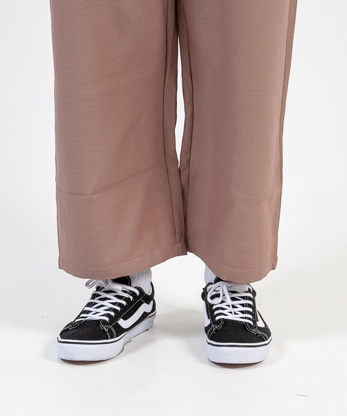 GGD（ジージーディー）の「フェイクリネンワイドアンクルパンツ（その他パンツ・メンズ・ブラック/ネイビー・LL/M/L）」の6枚目の写真