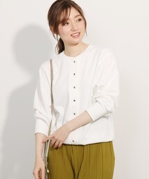 SHOO・LA・RUE | 裏毛ショートカーディガン【藤本美貴さん着用商品】(カーディガン/ボレロ)