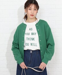 SHOO・LA・RUE | 裏毛ショートカーディガン【藤本美貴さん着用商品】(カーディガン/ボレロ)