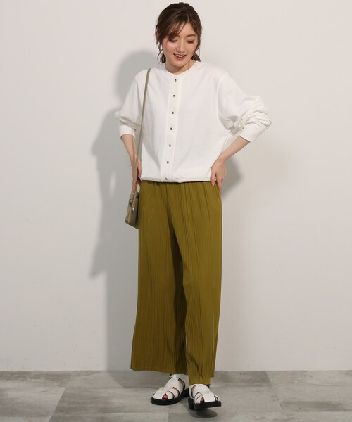 SHOO・LA・RUE(シューラルー)の「◆裏毛ショートカーディガン(カーディガン/ボレロ・レディース・ピンク系/ライトグレー/ブラック/ホワイト系/ブルー/グリーン・04/03/02)」の21枚目の写真