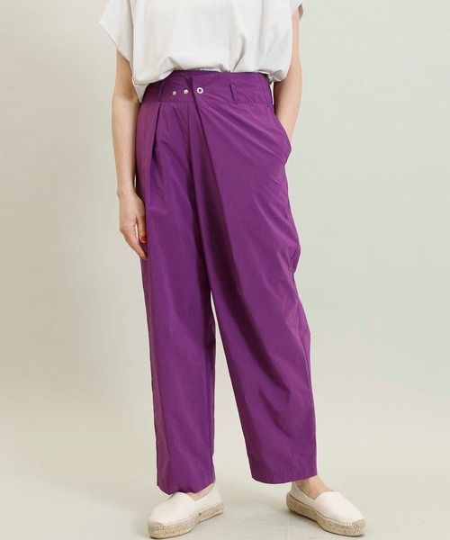 Johnbull Private labo（ジョンブルプライベートラボ）の「【WAISTRICK BY JOHNBULL】ウエストボタンパンツ（その他パンツ・メンズ・ピンク/ブラック/パープル/ワンウォッシュ/オレンジ/グリーン・MEDIUM/LARGE/SMALL）」の4枚目の写真