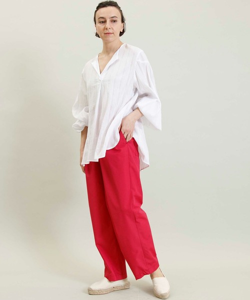 Johnbull Private labo（ジョンブルプライベートラボ）の「【WAISTRICK BY JOHNBULL】ウエストボタンパンツ（その他パンツ・メンズ・ピンク/ブラック/パープル/ワンウォッシュ/オレンジ/グリーン・MEDIUM/LARGE/SMALL）」の22枚目の写真