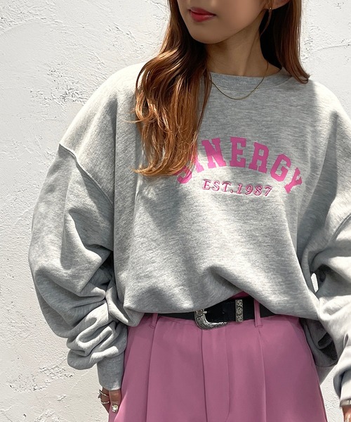 apres jour mignon(アプレジュールミニョン)の「アソートスウェット【ZOZOTOWN限定アイテム】(スウェット・レディース・ナチュラル/杢グレー/その他/クリーム/ピンク/ネイビー/アイボリー/ベージュ系その他2/ベージュ系その他・フリー/X-LARGE)」の3枚目の写真