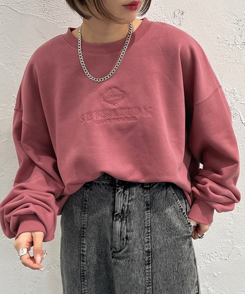 apres jour mignon(アプレジュールミニョン)の「アソートスウェット【ZOZOTOWN限定アイテム】(スウェット・レディース・ナチュラル/杢グレー/その他/クリーム/ピンク/ネイビー/アイボリー/ベージュ系その他2/ベージュ系その他・フリー/X-LARGE)」の8枚目の写真