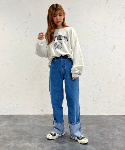 apres jour mignon(アプレジュールミニョン)の「アソートスウェット【ZOZOTOWN限定アイテム】(スウェット・レディース・ナチュラル/杢グレー/その他/クリーム/ピンク/ネイビー/アイボリー/ベージュ系その他2/ベージュ系その他・フリー/X-LARGE)」の14枚目の写真