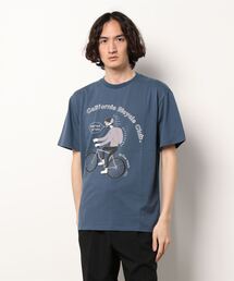 【WILDERNESS EXPERIENCE】California Cycling TEE/ドロップショルダーシルエットＴシャツ/メンズ