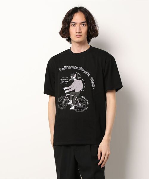 JUGLANS(ユグランス)の「【WILDERNESS EXPERIENCE】California Cycling TEE/ドロップショルダーシルエットTシャツ/メンズ(その他トップス・メンズ・ブラック/ホワイト/ネイビー・L/M/XL)」の3枚目の写真