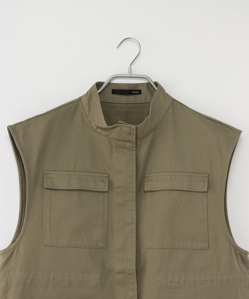 Heather（ヘザー）の「4ポケットユルジレ  275422（ベスト・レディース・アイボリー/カーキ・FREE）」の5枚目の写真