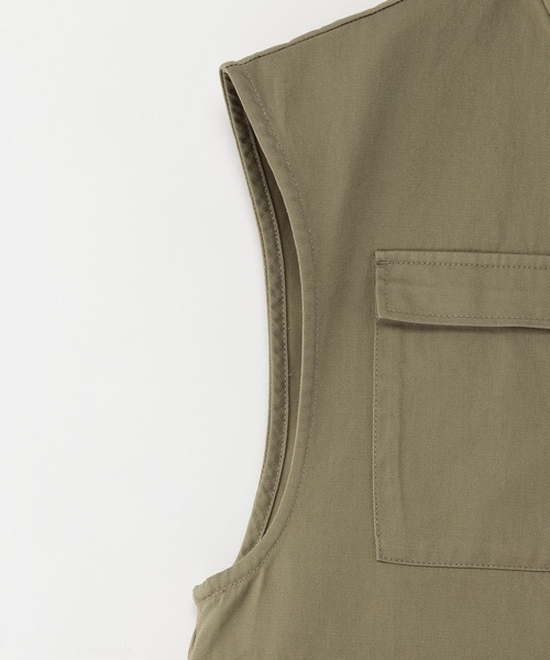 Heather（ヘザー）の「4ポケットユルジレ  275422（ベスト・レディース・アイボリー/カーキ・FREE）」の7枚目の写真