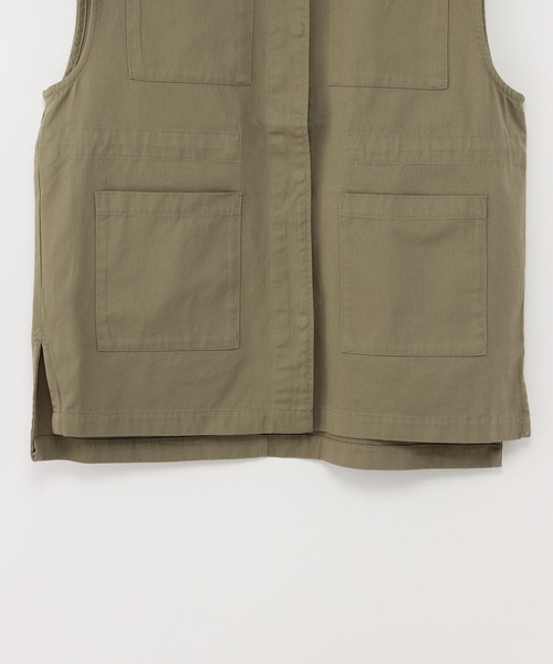 Heather（ヘザー）の「4ポケットユルジレ  275422（ベスト・レディース・アイボリー/カーキ・FREE）」の8枚目の写真