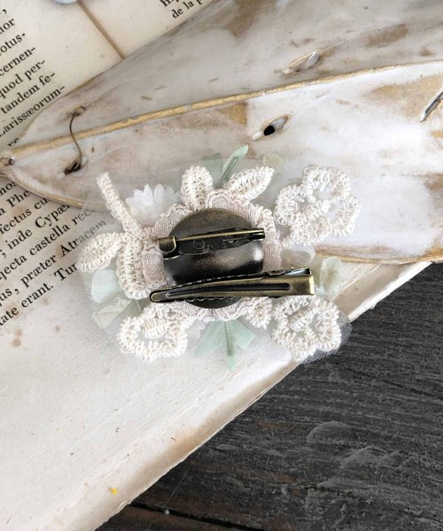 m.soeur(エムスール)の「クララとランタナのコサージュ*(ブローチ/コサージュ・レディース・ピンク/グリーン・FREE)」の6枚目の写真