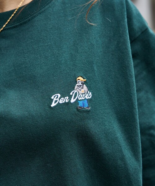 BEN DAVIS(ベンデイビス)の「【BEN DAVIS/ベンデイビス】 GORILLA EMB TEE/バックプリントTシャツ/ワンポイントロゴTシャツ/ユニセックス(Tシャツ/カットソー・レディース・ホワイト/チャコールグレー/ベージュ/パープル/グリーン・SMALL/MEDIUM/LARGE/X-LARGE)」の14枚目の写真